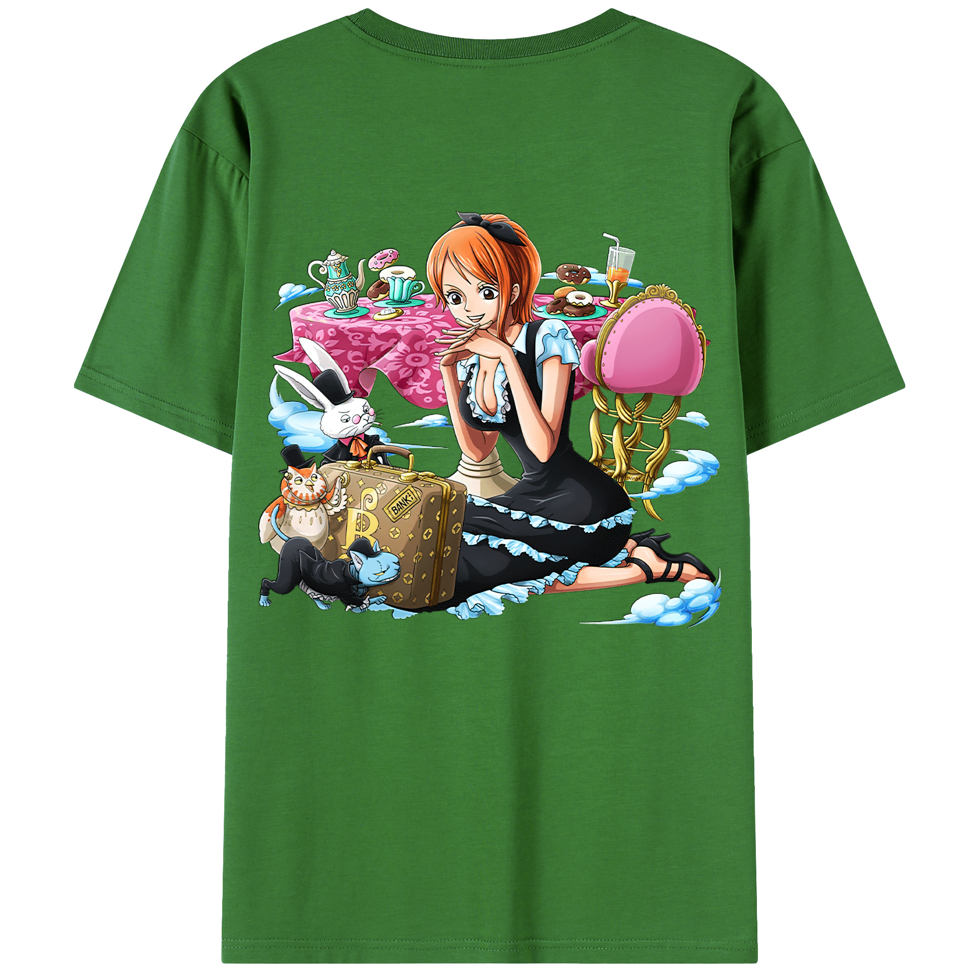 （画像用） ワンピース ナミ ONE PIECE Nami レディース半袖Tシャツ(バックプリント)